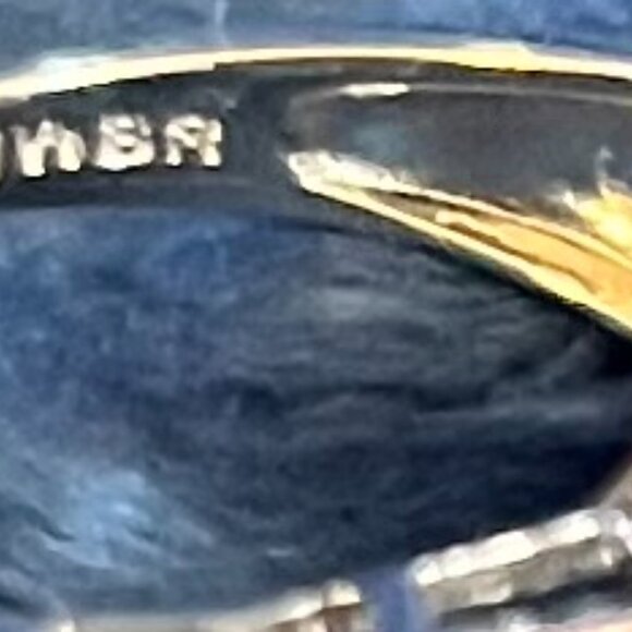 Kay Jewelers Sterling Silver Blue Topaz & White Sapphire Ring – Size 7 - Picture 4 of 8